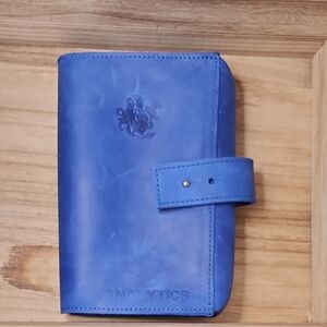 Blue Leather Cable And Gadget Bag Analytics